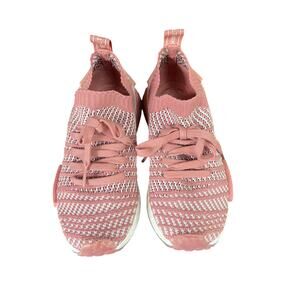 Adidas Womens NMD R1 STLT Primeknit CQ2028  Pink Running Shoes Size 5.5